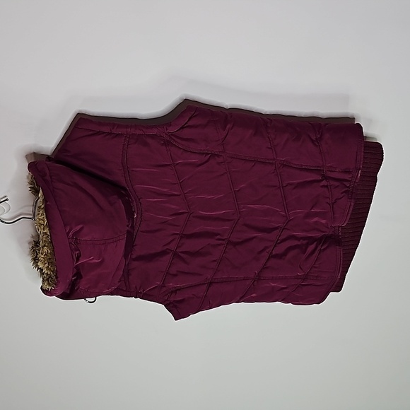 American Eagle medium purple zip up hooded vest jacket - Picture 4 of 8